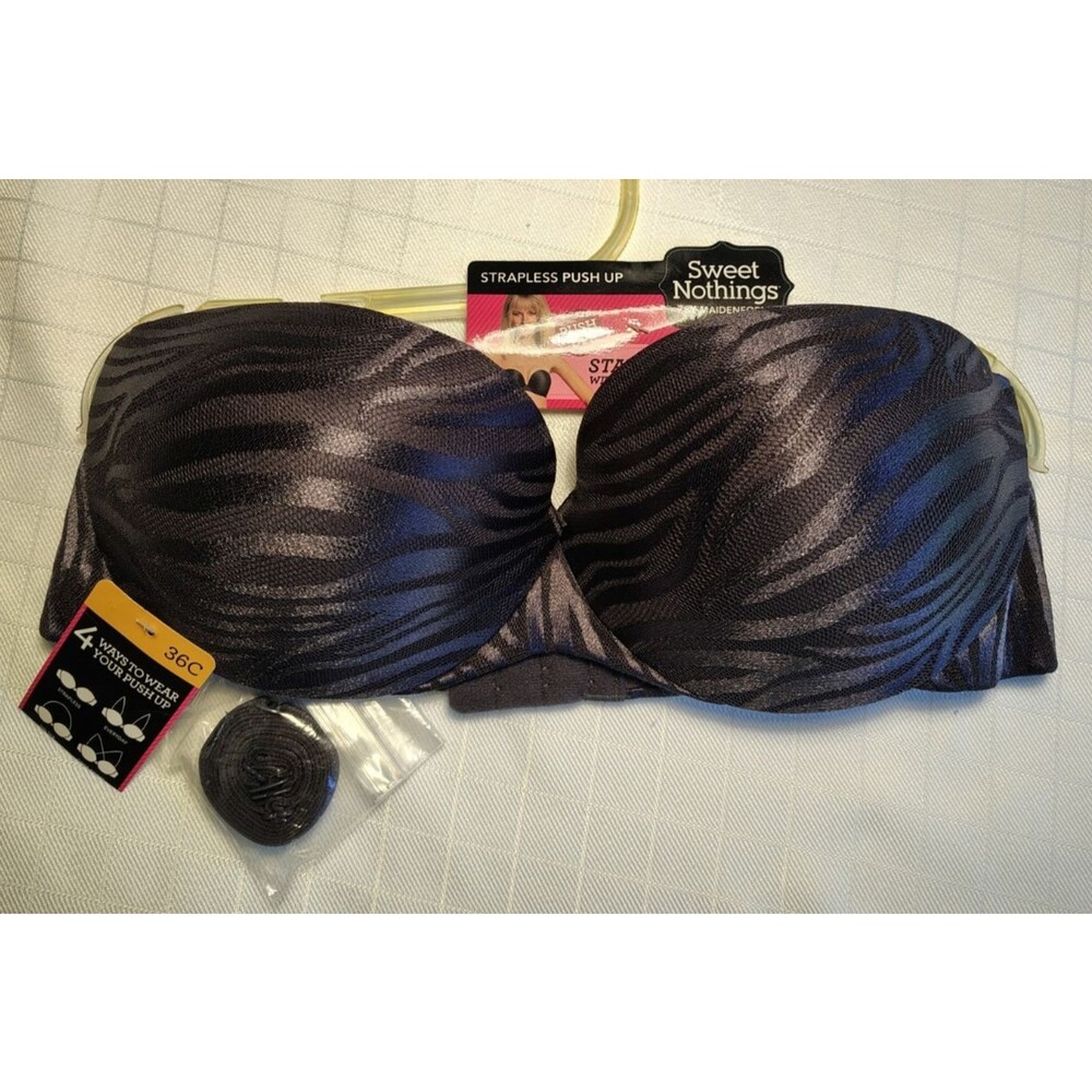 Womens Bra size 36C Push Up StrapLess Convertible Maidenform Sweet Nothings